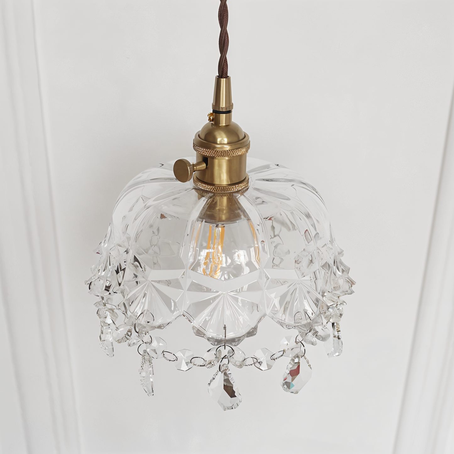 Retro Chime kroonluchter- luxe kristallen glazen hanglampen