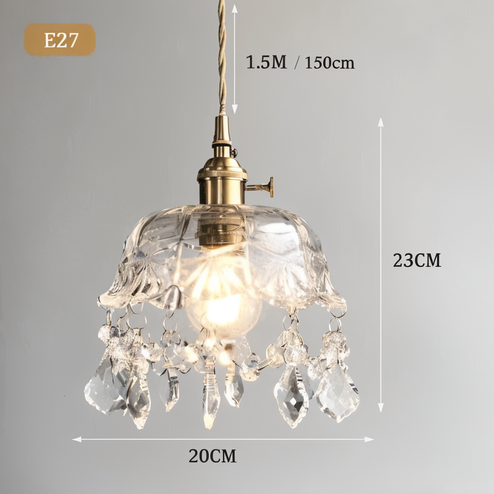 Retro Chime kroonluchter- luxe kristallen glazen hanglampen