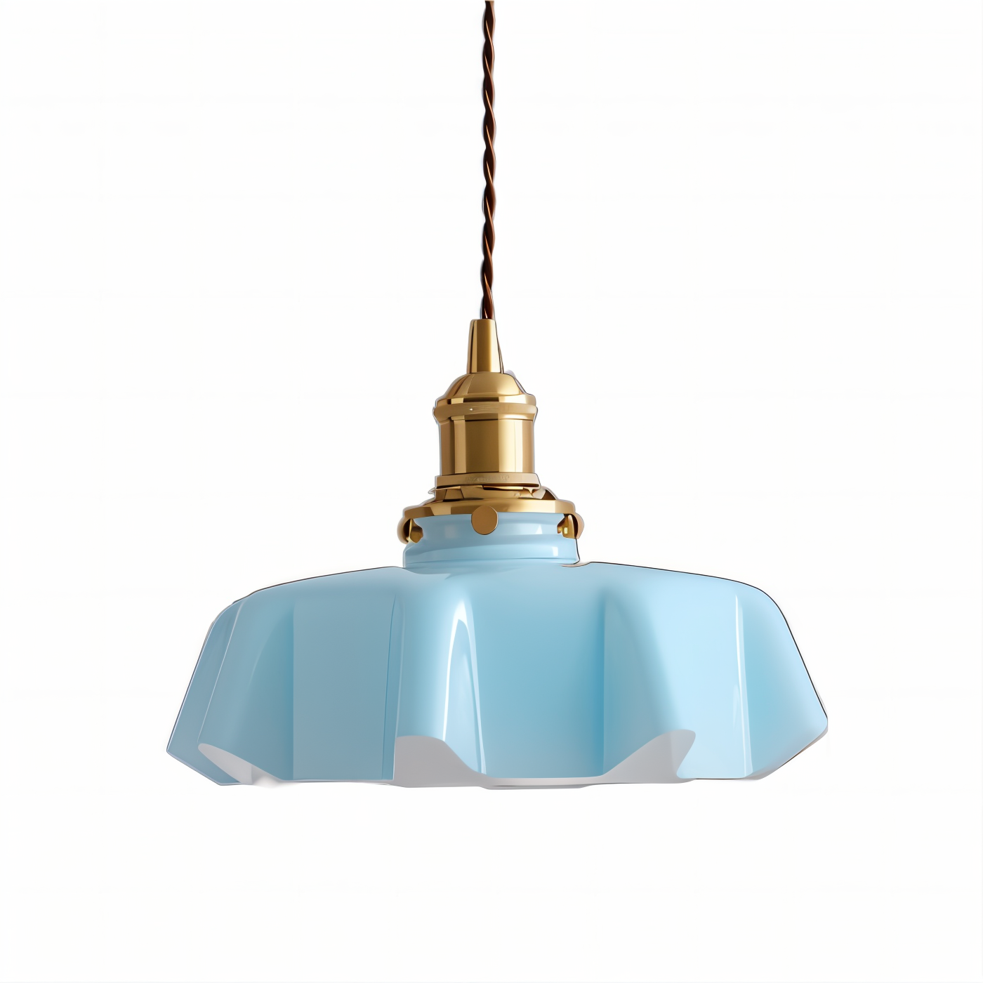 RetroTint hanglamp - bloemvormige led-hanglamp met crème glazen kap