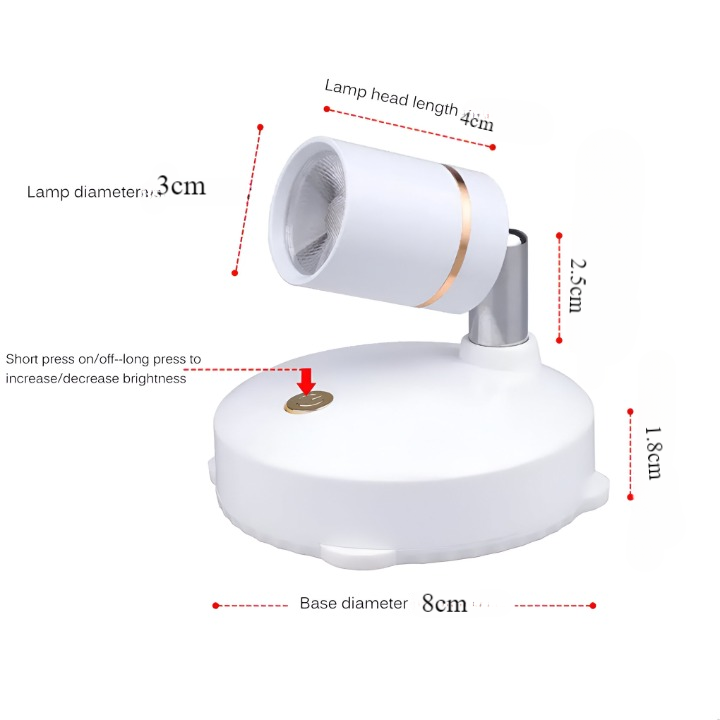 SpotMaster - dimbare led-spot - draadloze accentverlichting