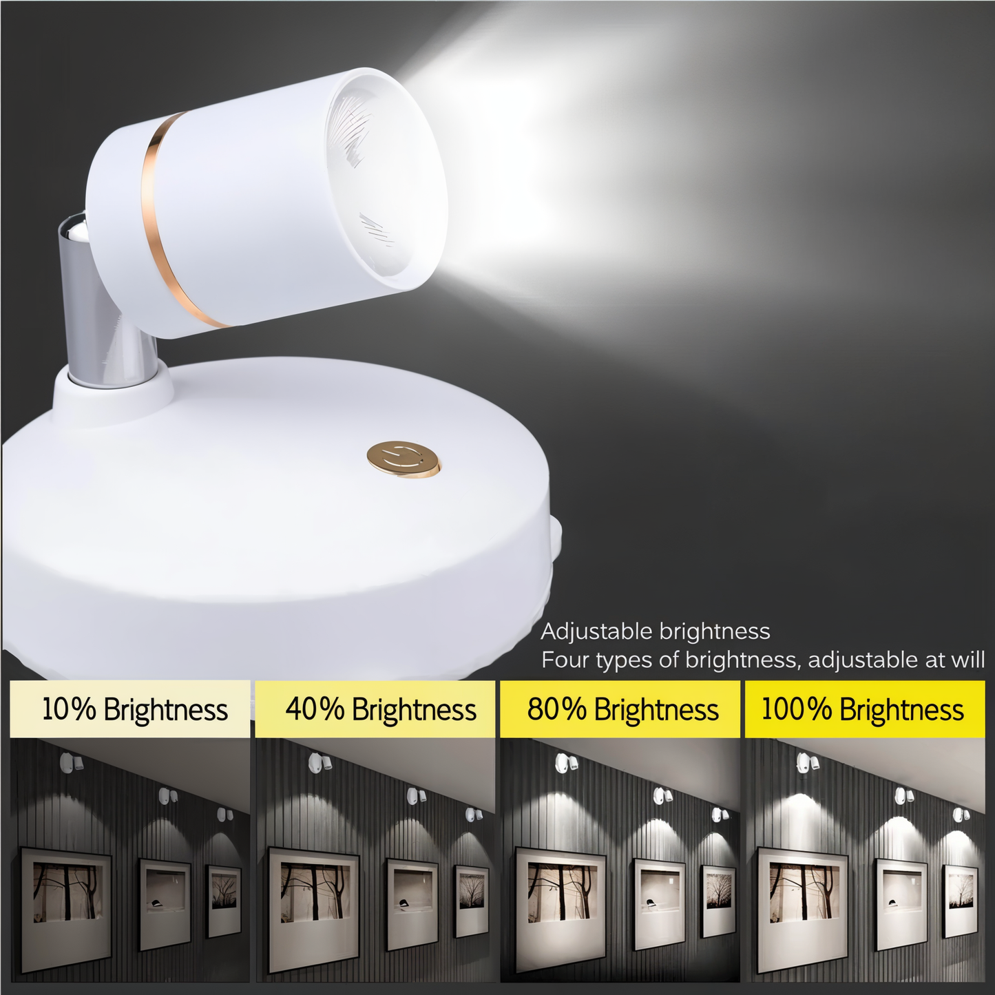 SpotMaster - dimbare led-spot - draadloze accentverlichting