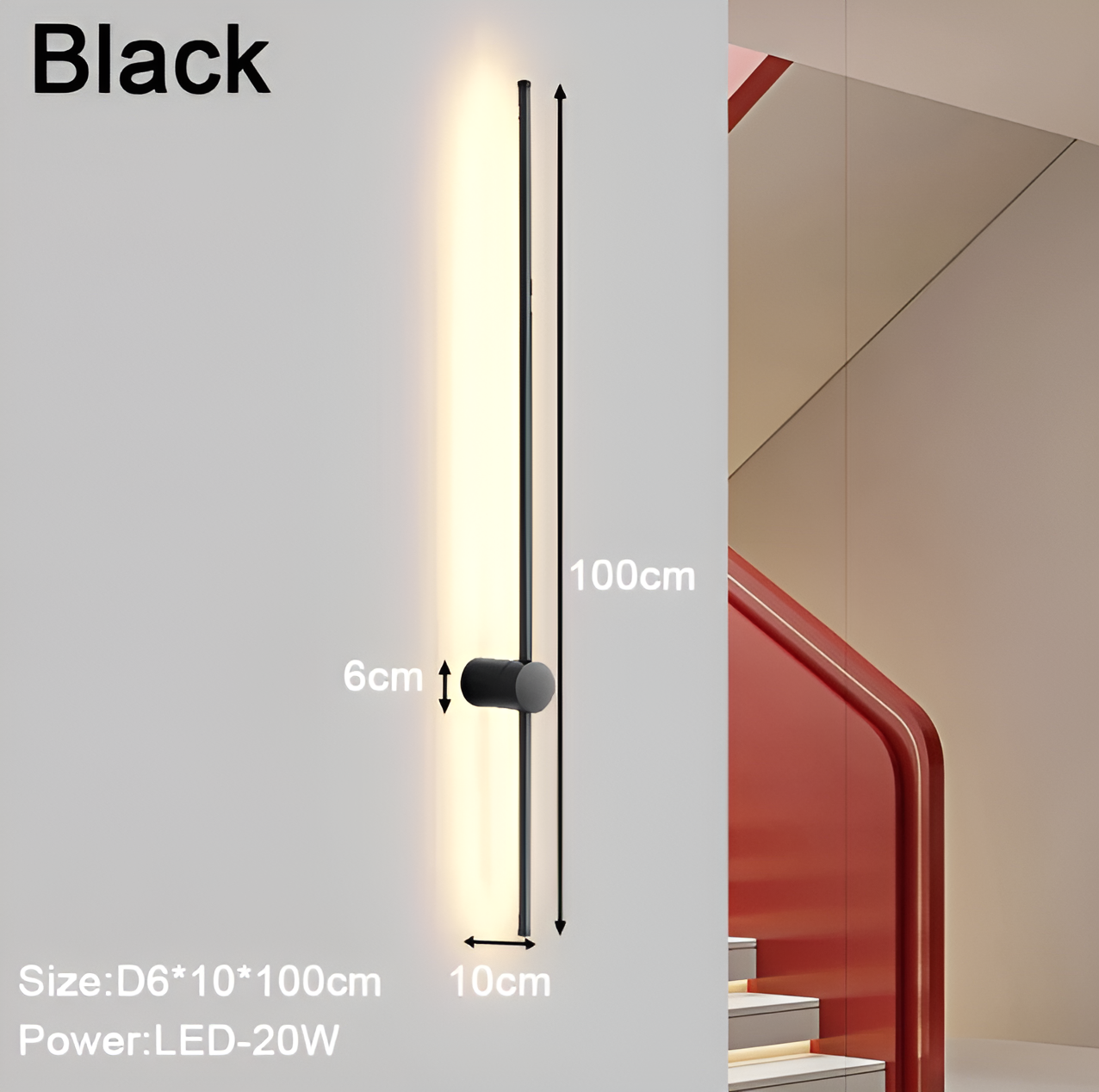 Streamline - lineaire led wandlamp in scandinavische stijl