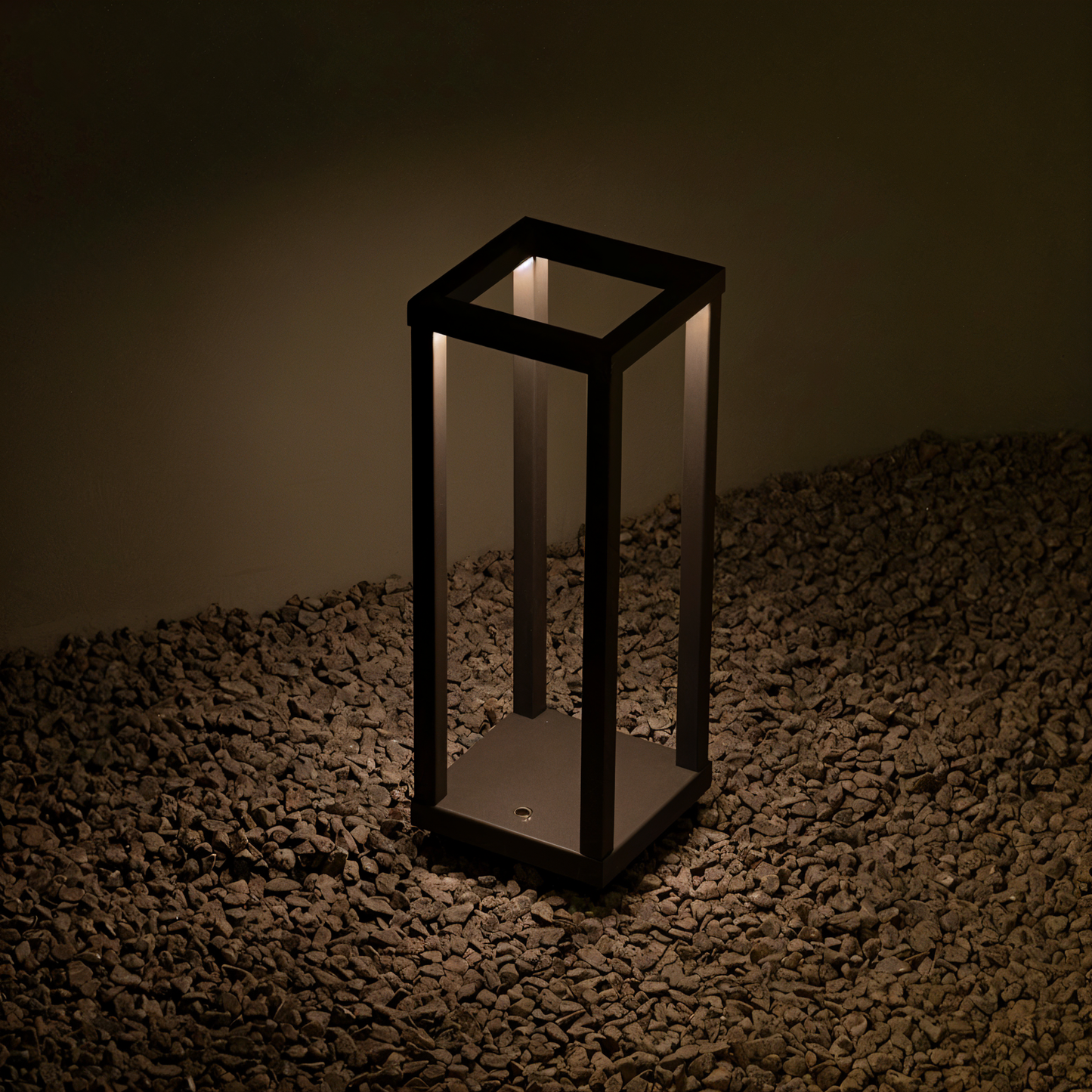 VerticaBeam - 3D rechthoekige zwarte led tafellamp