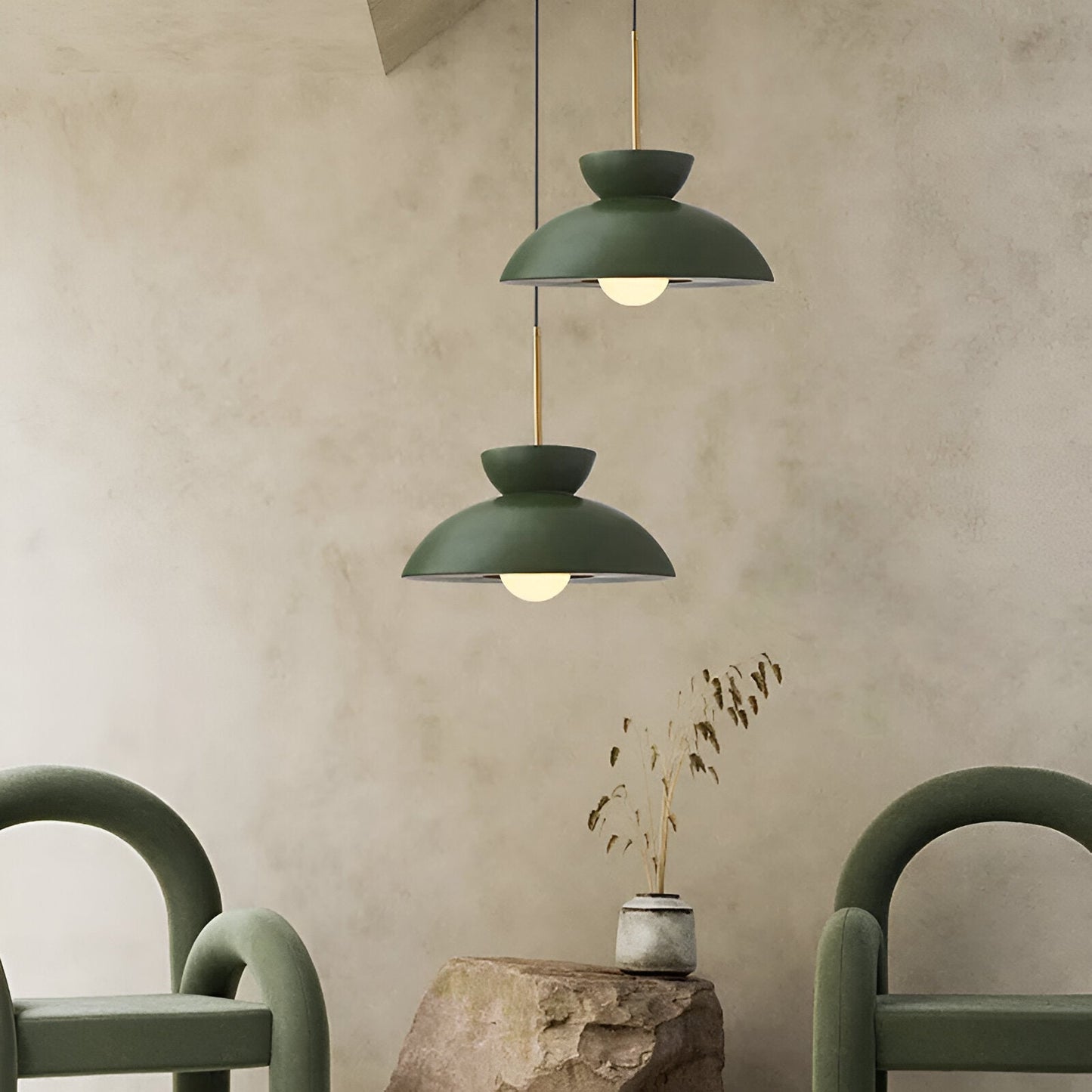 Wabi Sabi - geometrische led hanglamp van hars - wabi sabi minimalistische hanglamp