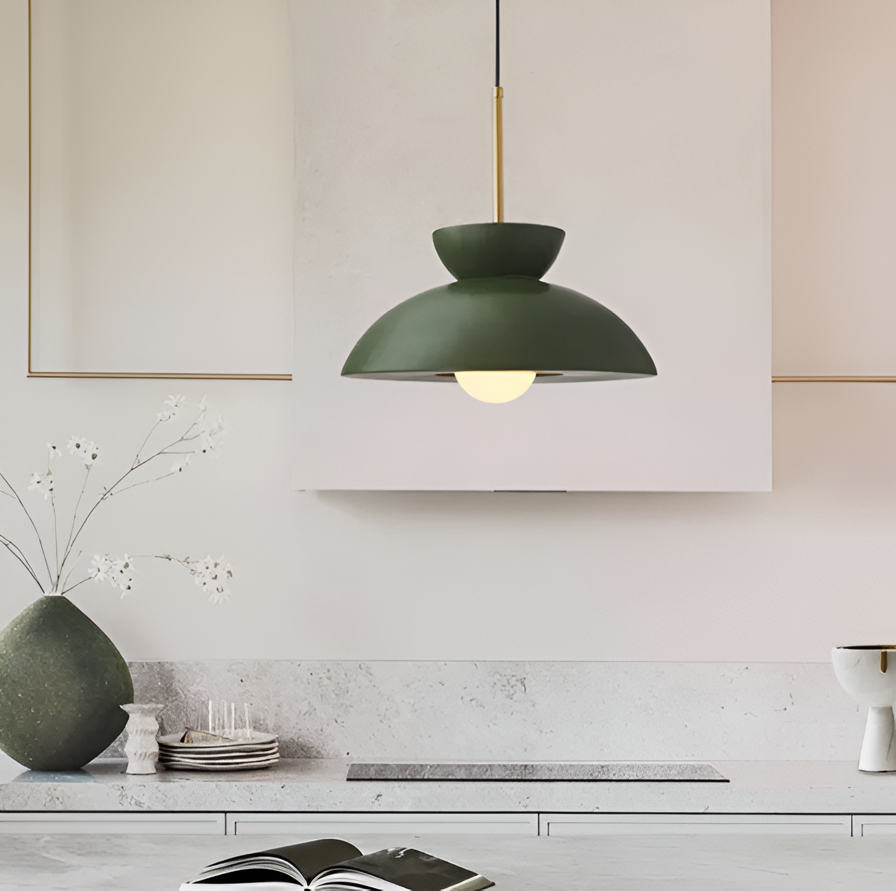 Wabi Sabi - geometrische led hanglamp van hars - wabi sabi minimalistische hanglamp