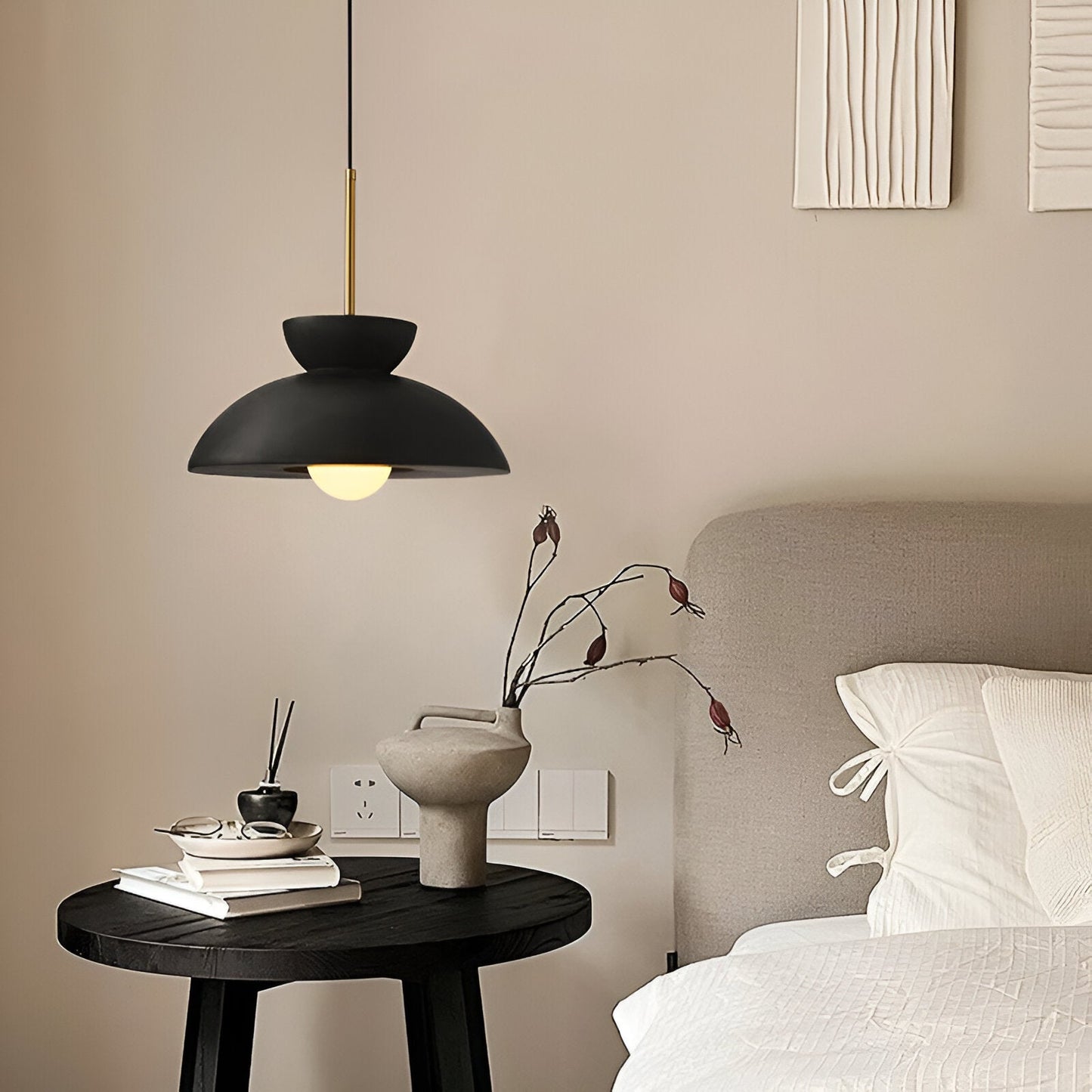 Wabi Sabi - geometrische led hanglamp van hars - wabi sabi minimalistische hanglamp