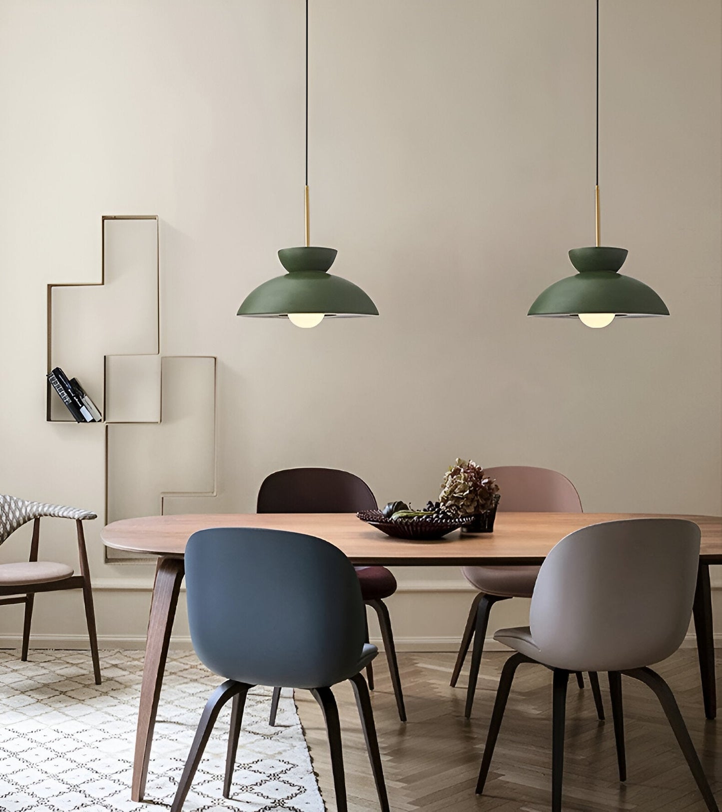 Wabi Sabi - geometrische led hanglamp van hars - wabi sabi minimalistische hanglamp