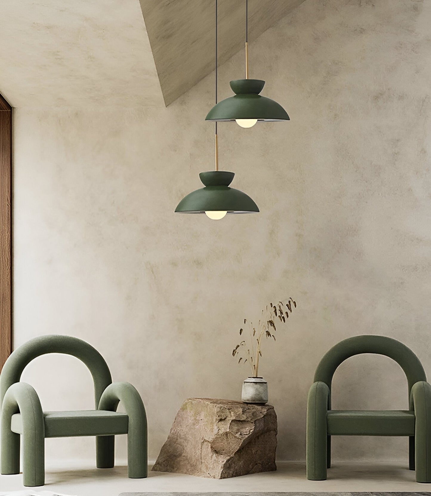 Wabi Sabi - geometrische led hanglamp van hars - wabi sabi minimalistische hanglamp