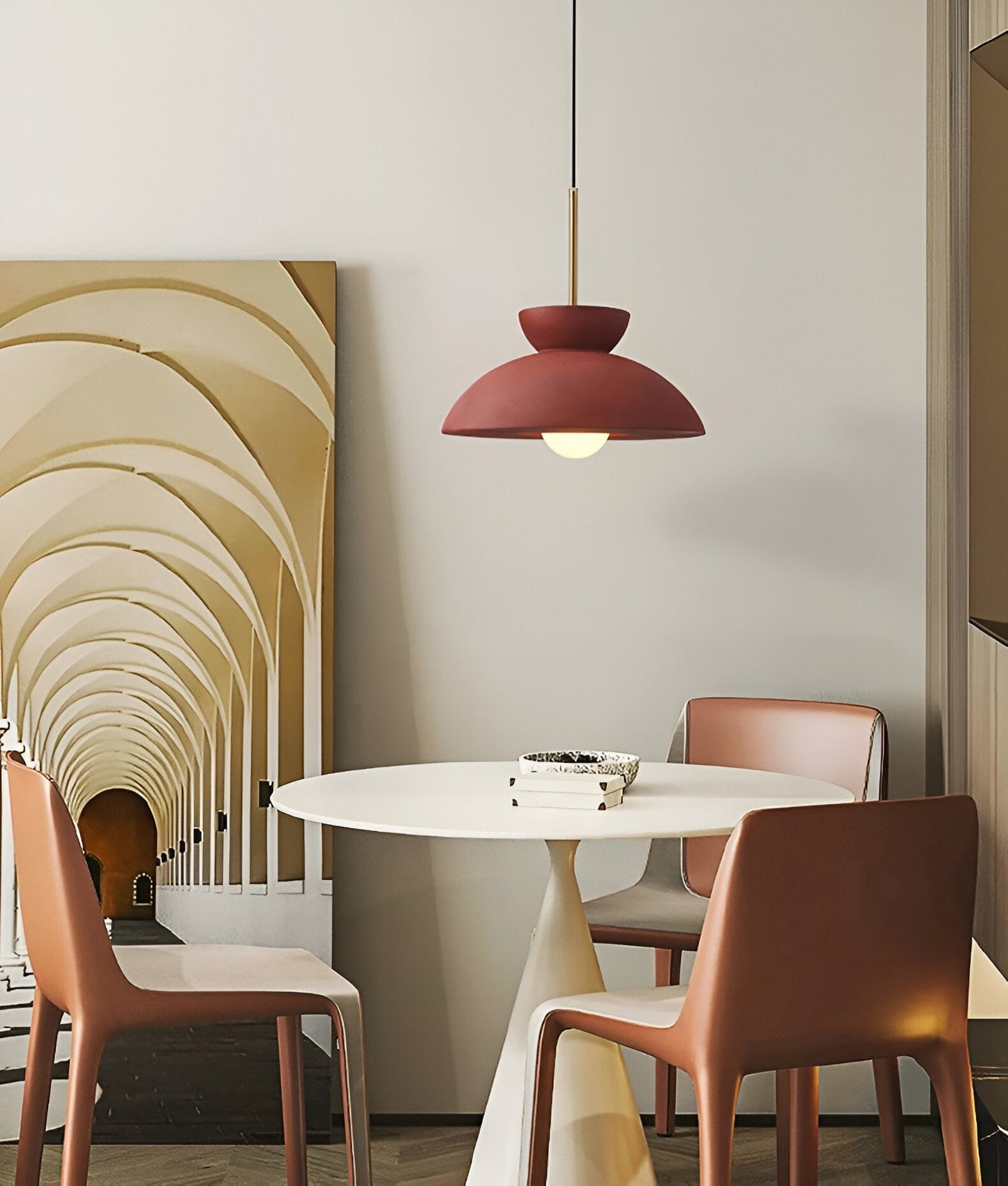 Wabi Sabi - geometrische led hanglamp van hars - wabi sabi minimalistische hanglamp