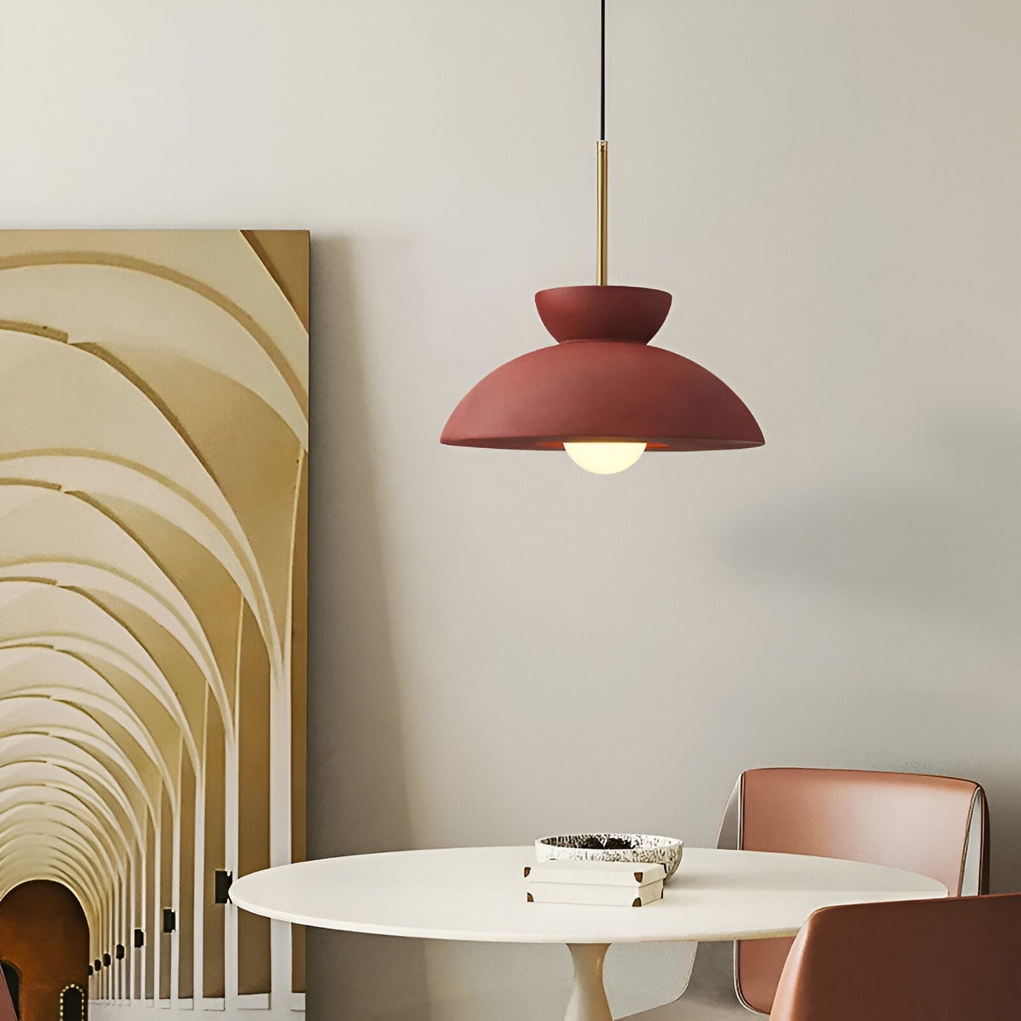 Wabi Sabi - geometrische led hanglamp van hars - wabi sabi minimalistische hanglamp