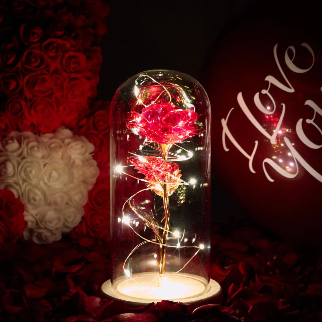Galaxy rose eeuwige lamp