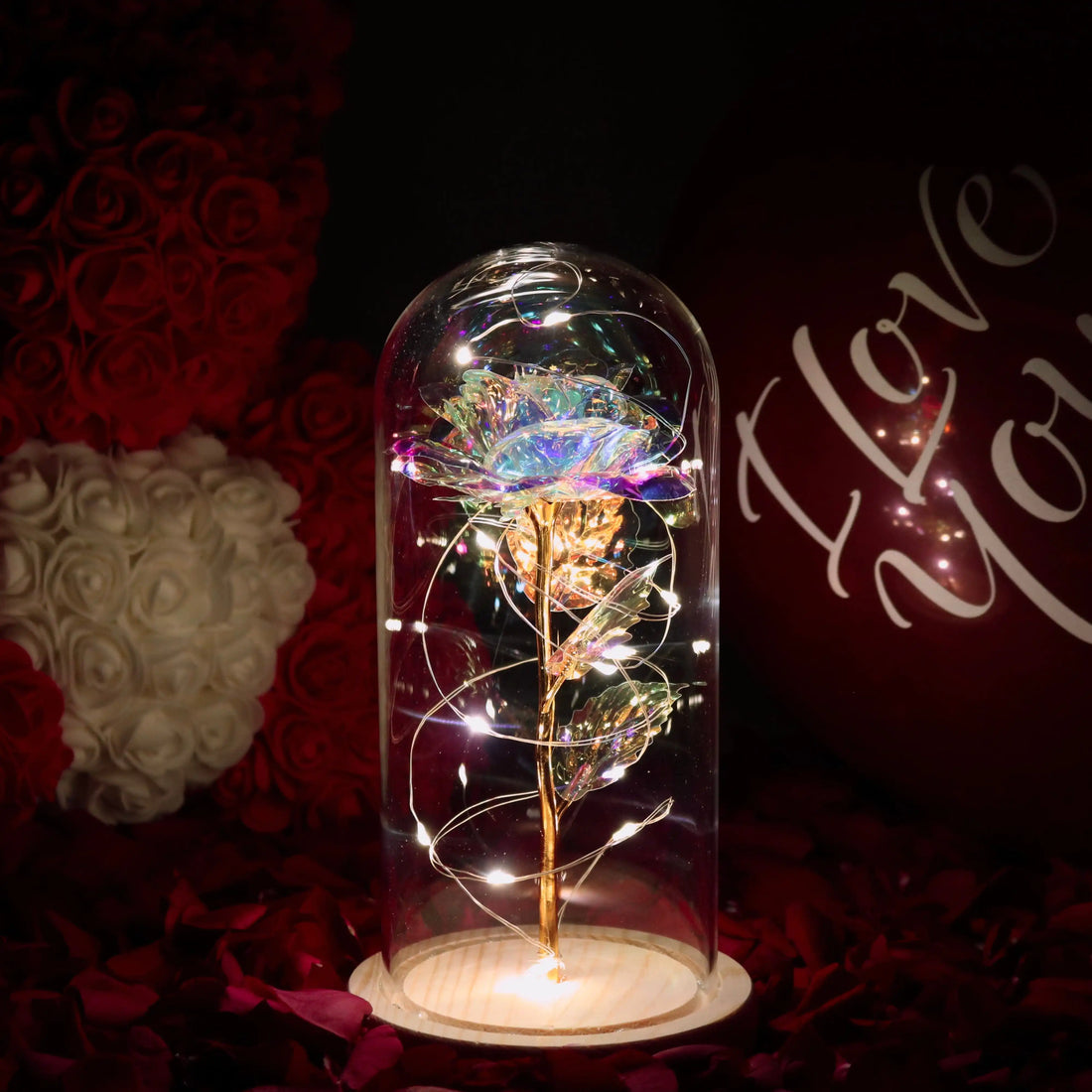Galaxy rose eeuwige lamp