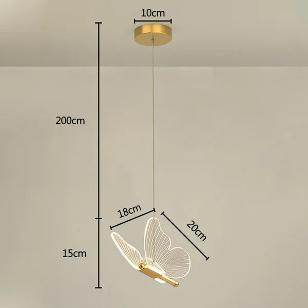 FlutterGlow - led vlinderhanglampen