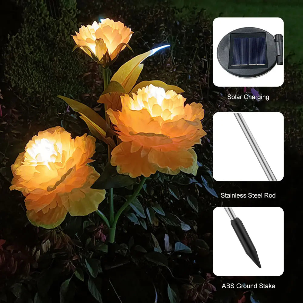 Peonyglow - bloemenlicht op zonne-energie