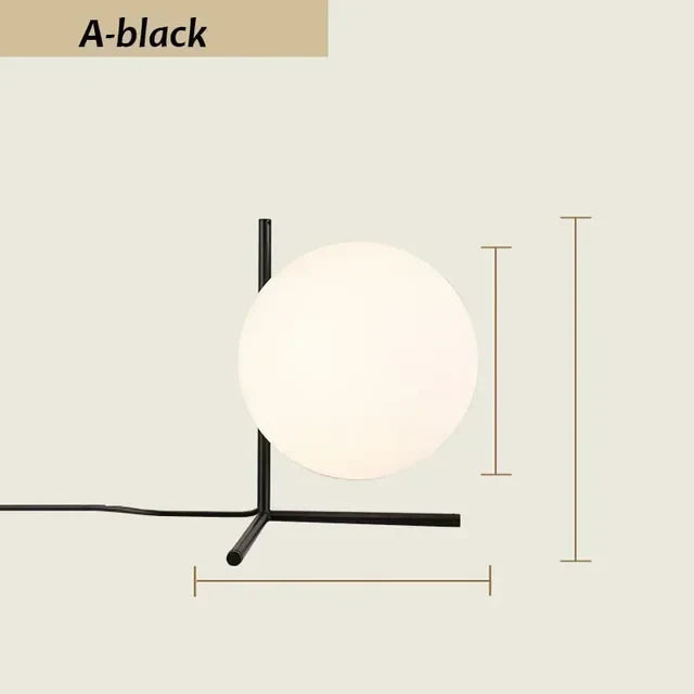 Duidelijke elegantie - moderne minimalistische tafellamp