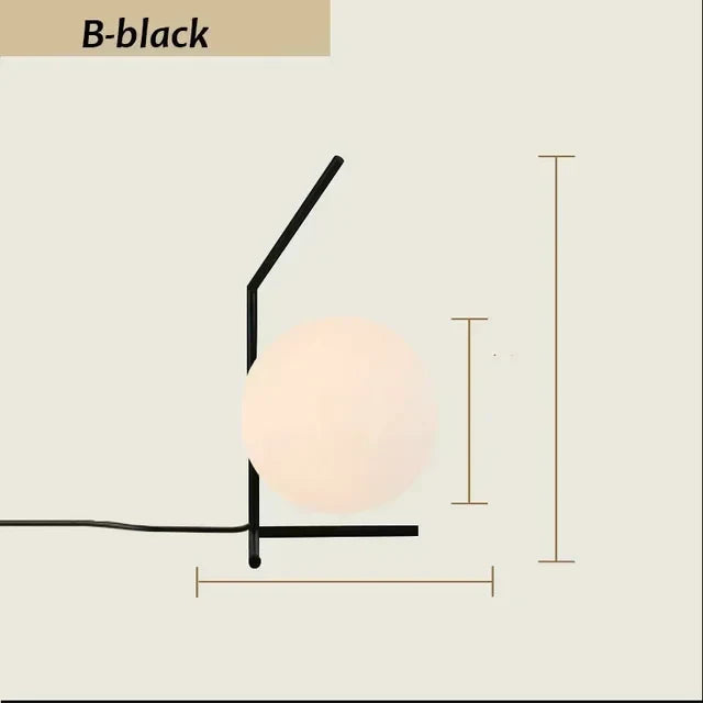 Duidelijke elegantie - moderne minimalistische tafellamp