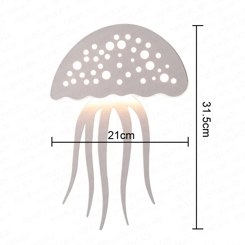 OceanicShine - jellyfish wandlampen