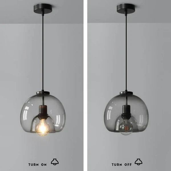 Handgeblazen glazen plafondlamp
