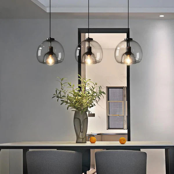 Handgeblazen glazen plafondlamp