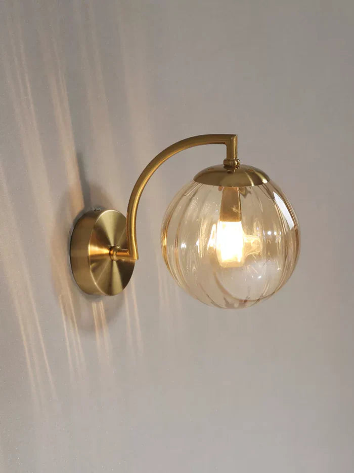 Glazen lamp - led wandlamp