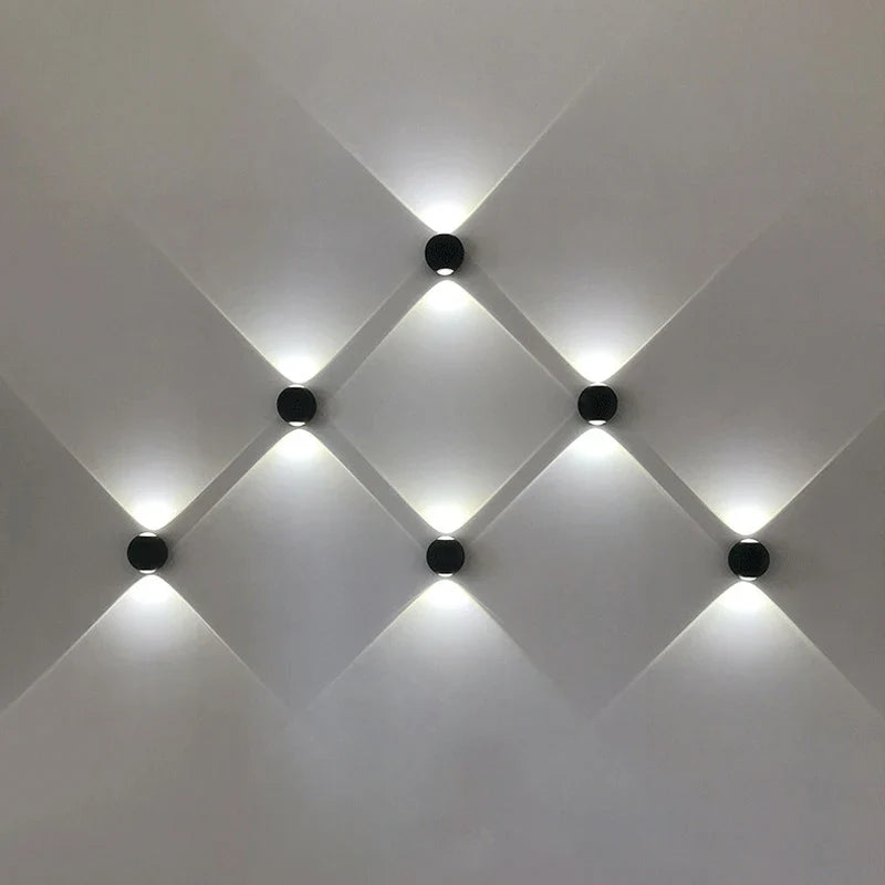 Bolvormige aluminium wandlamp