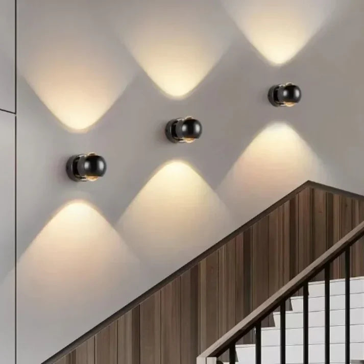 Draaibare dubbelzijdige wandlamp