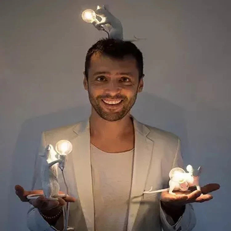 Verlichte muis - originele lamp voor in huis: muislamp