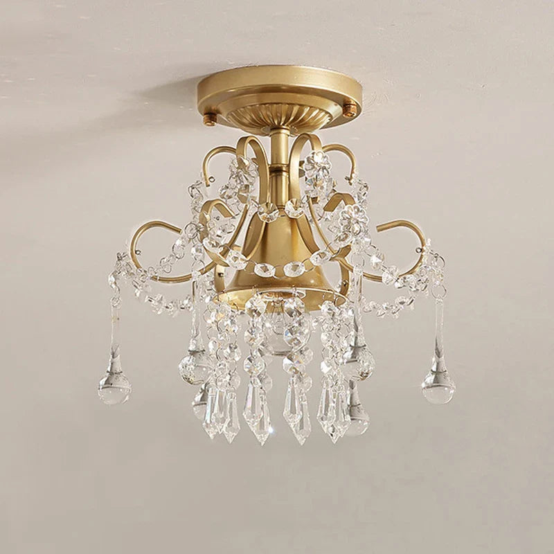 Weelderige kristallen lamp