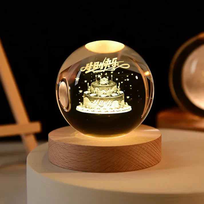 Gloeiende 3D-kristallen nachtlampjes - Unieke cadeaus voor alle gelegenheden