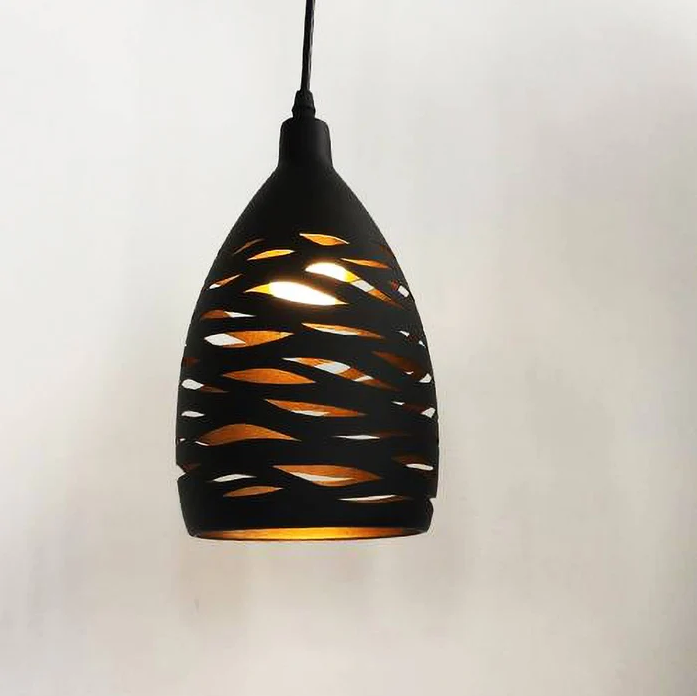 Besson hanglampen van metaal met patroon
