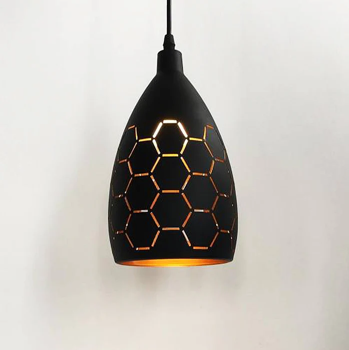 Besson hanglampen van metaal met patroon