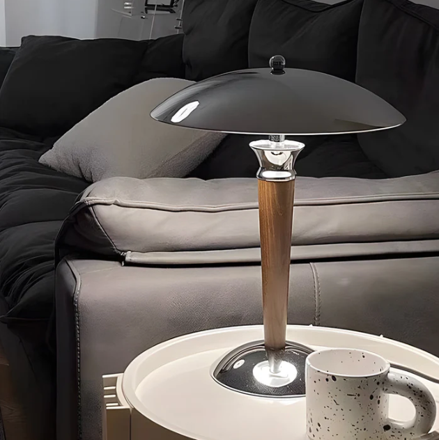 Paquebot - vintage paddestoeltafellamp met dimming op 3 niveaus