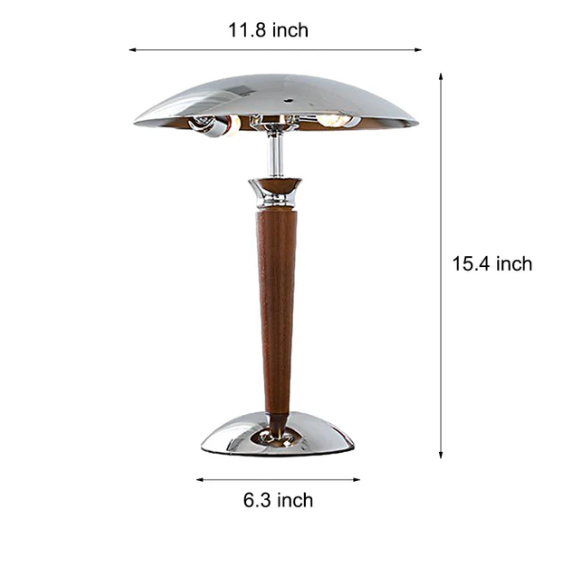 Paquebot - vintage paddestoeltafellamp met dimming op 3 niveaus