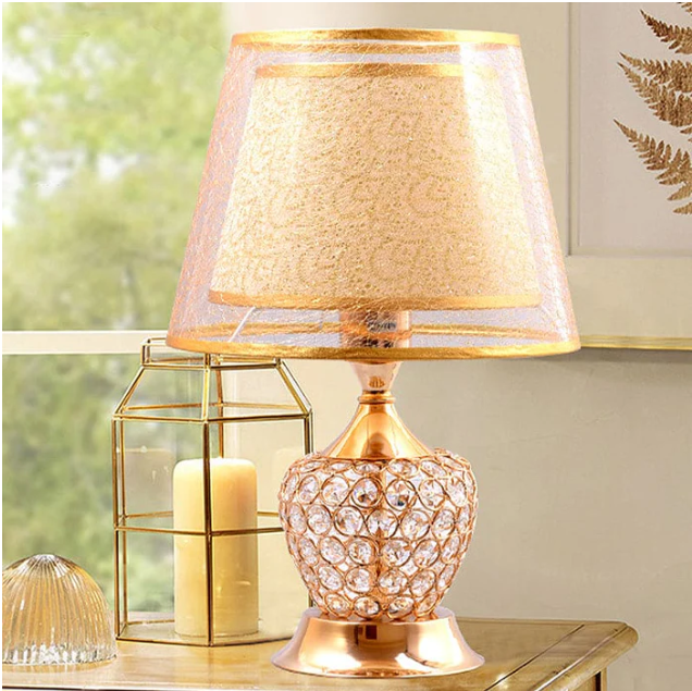 VintageGloed - Retro Urnen-Nachttischlampe
