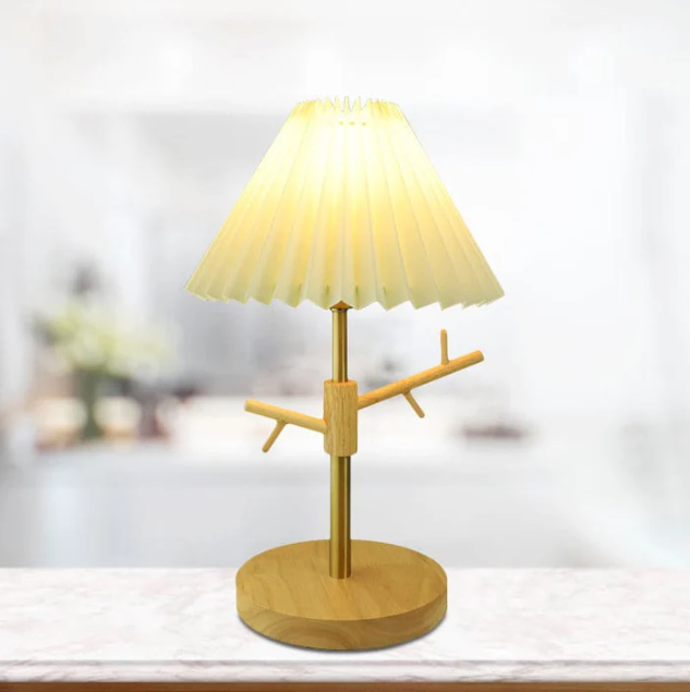 GloShine | Scandinavische opvouwbare bedlamp met decoratieve decoratieve ophanging