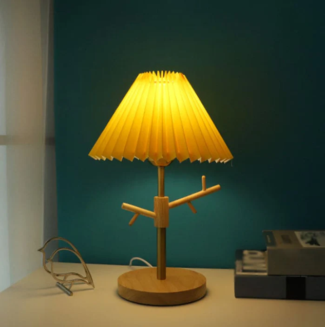 GloShine | Scandinavische opvouwbare bedlamp met decoratieve decoratieve ophanging