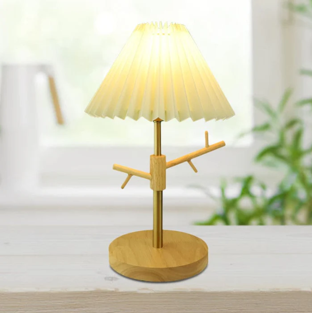 GloShine | Scandinavische opvouwbare bedlamp met decoratieve decoratieve ophanging