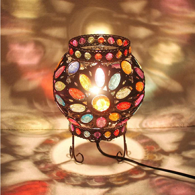 Beadlight | nachttischlampe mit acrylkugeln