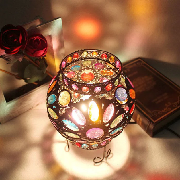 Beadlight | nachttischlampe mit acrylkugeln