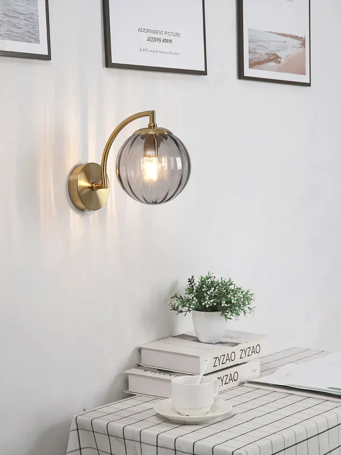 Glazen lamp - led wandlamp