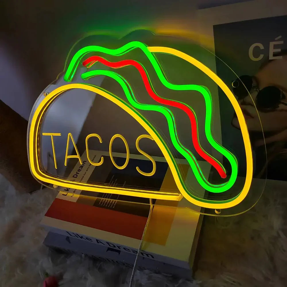 Quickbite - nachtlampje voor fastfood neonreclame
