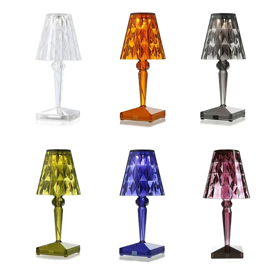 Luminouscrystal - tafellamp gemaakt van acryl kristal art