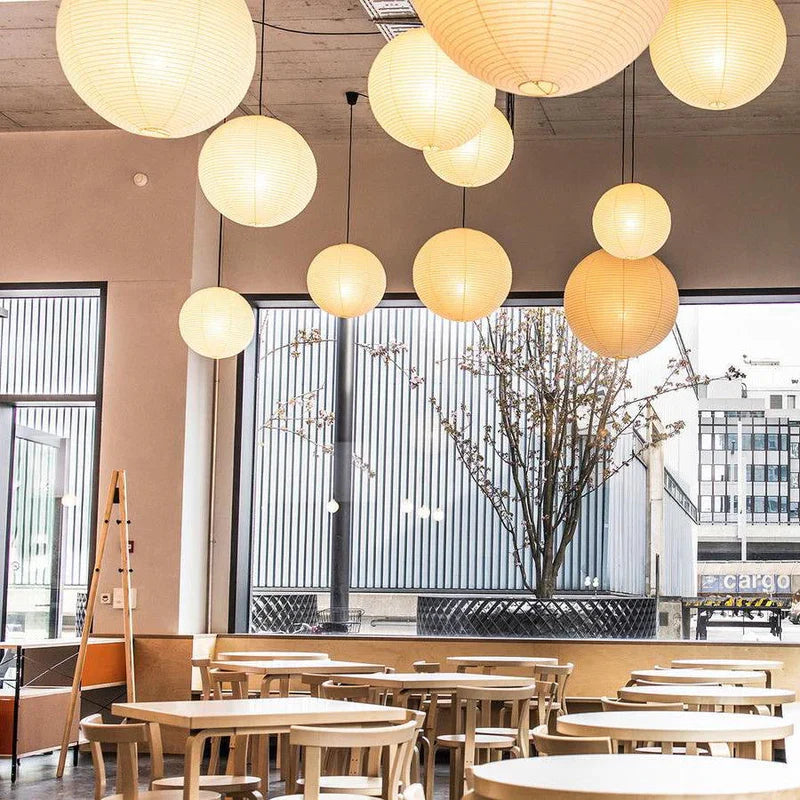 Japanse hanglamp van rijstpapier