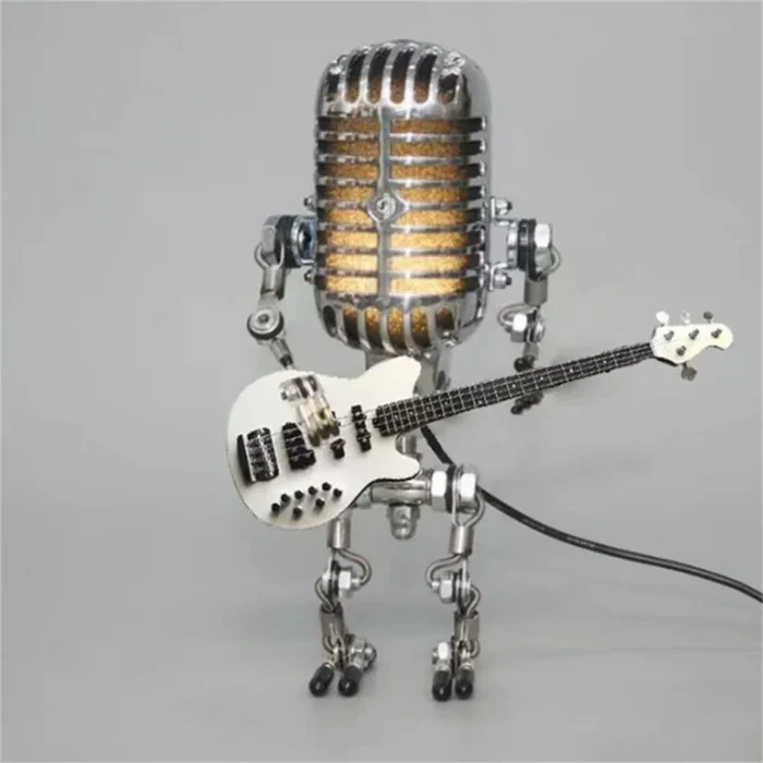 Gitaarlamp - lamprobot met gitaar