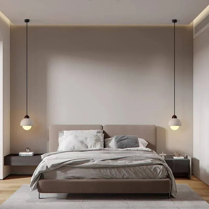 Hanglamp in natuurlijk marmer