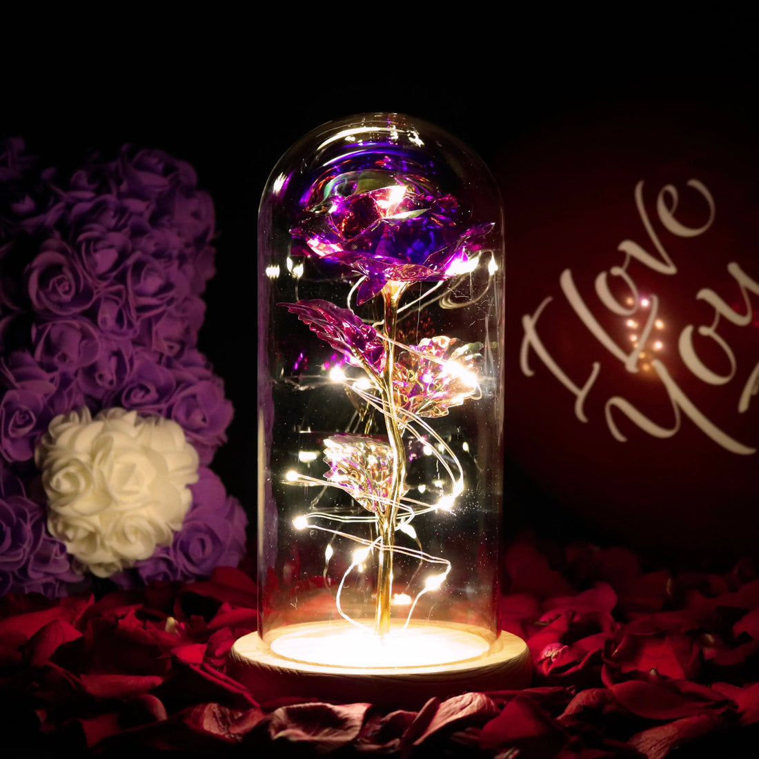 Galaxy rose eeuwige lamp
