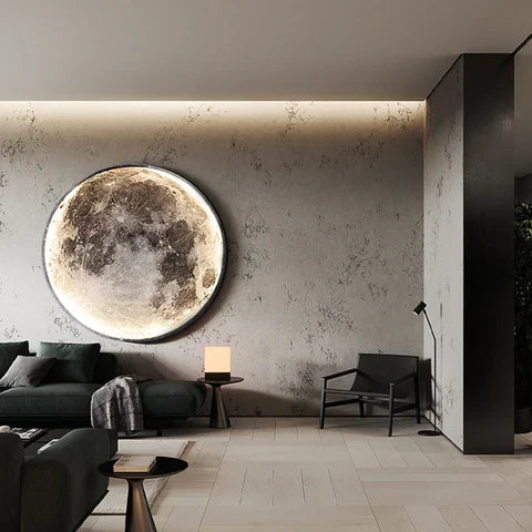 3D LED maan- of aarde plafond- of wandlamp