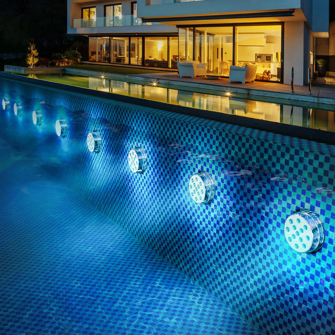 Onderwaterzwembadverlichting met 10 LED's