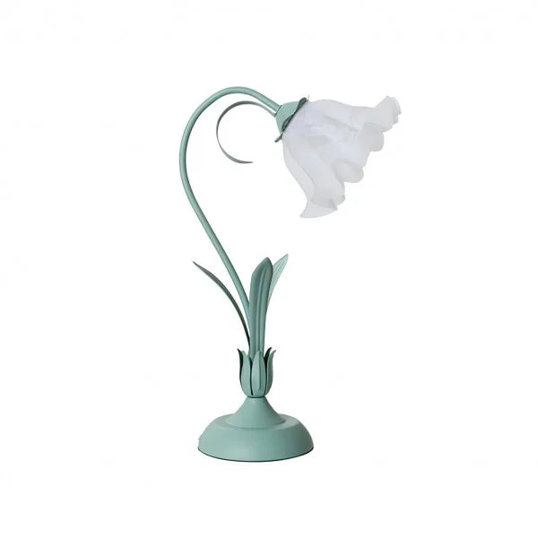 Vintage verstelbare bloemen tafellamp