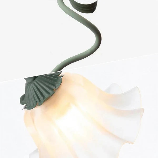 Vintage verstelbare bloemen tafellamp